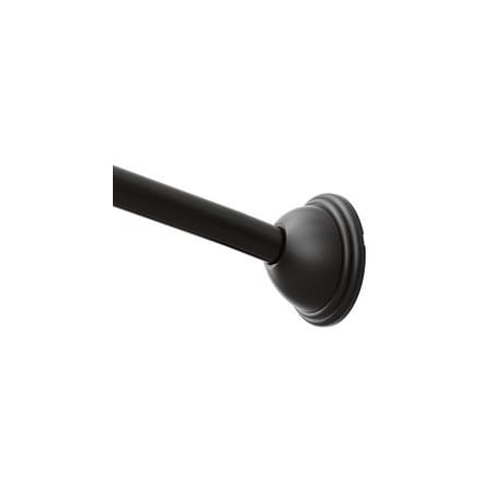 Moen Adjust Curved Shower Rod Round Post - Bl CSR2160BL